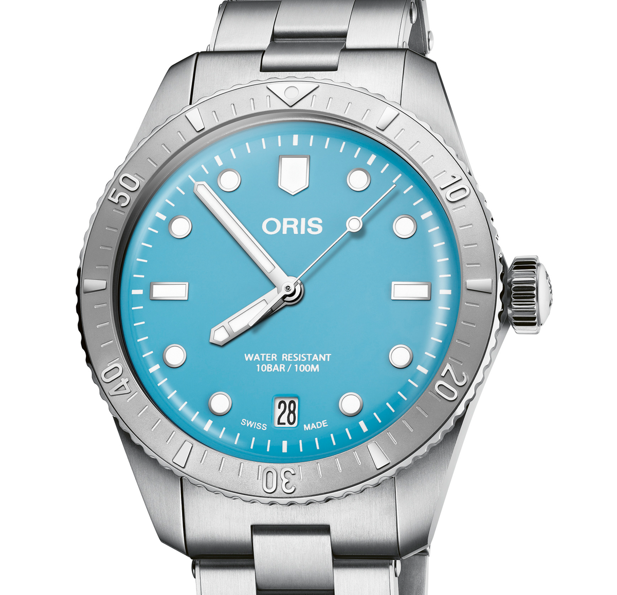 ORS Divers Sixty-Five Watch with Cotton Candy Blue Dial, 38mm