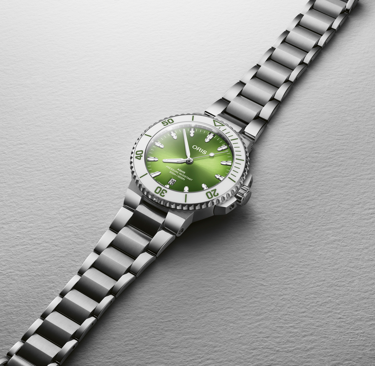 ORS Aquis Watch with Summer Green Dial, 41.50mm
