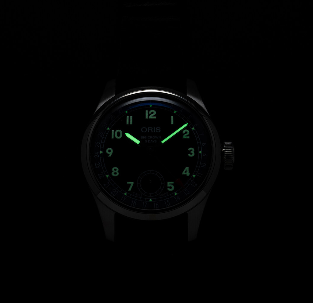 ORS Big Crown Pointer Date Calibre 403 Watch with Black Strap