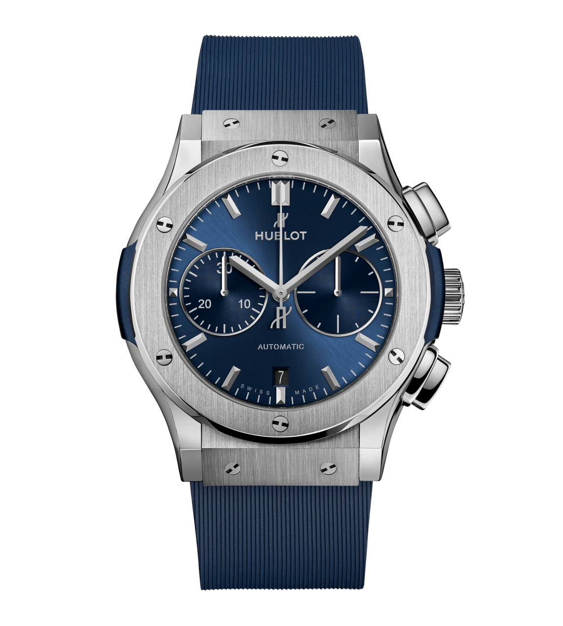 Hublot Classic Fusion Chronograph Titanium Blue, 45mm with Blue Dial
