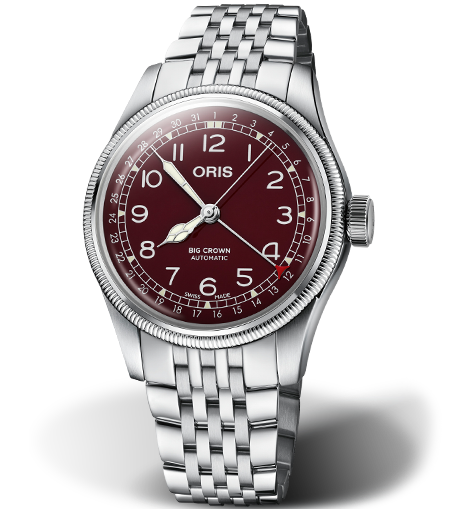 ORS Big Crown Pointer Date Watch with Red Dial, 40mm