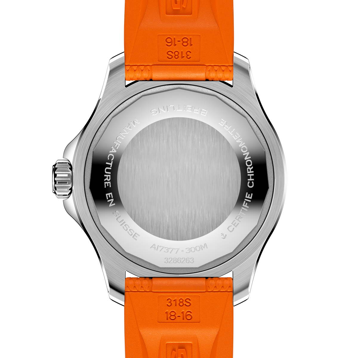 BRT Superocean Orange on Rubber Watch, 36mm