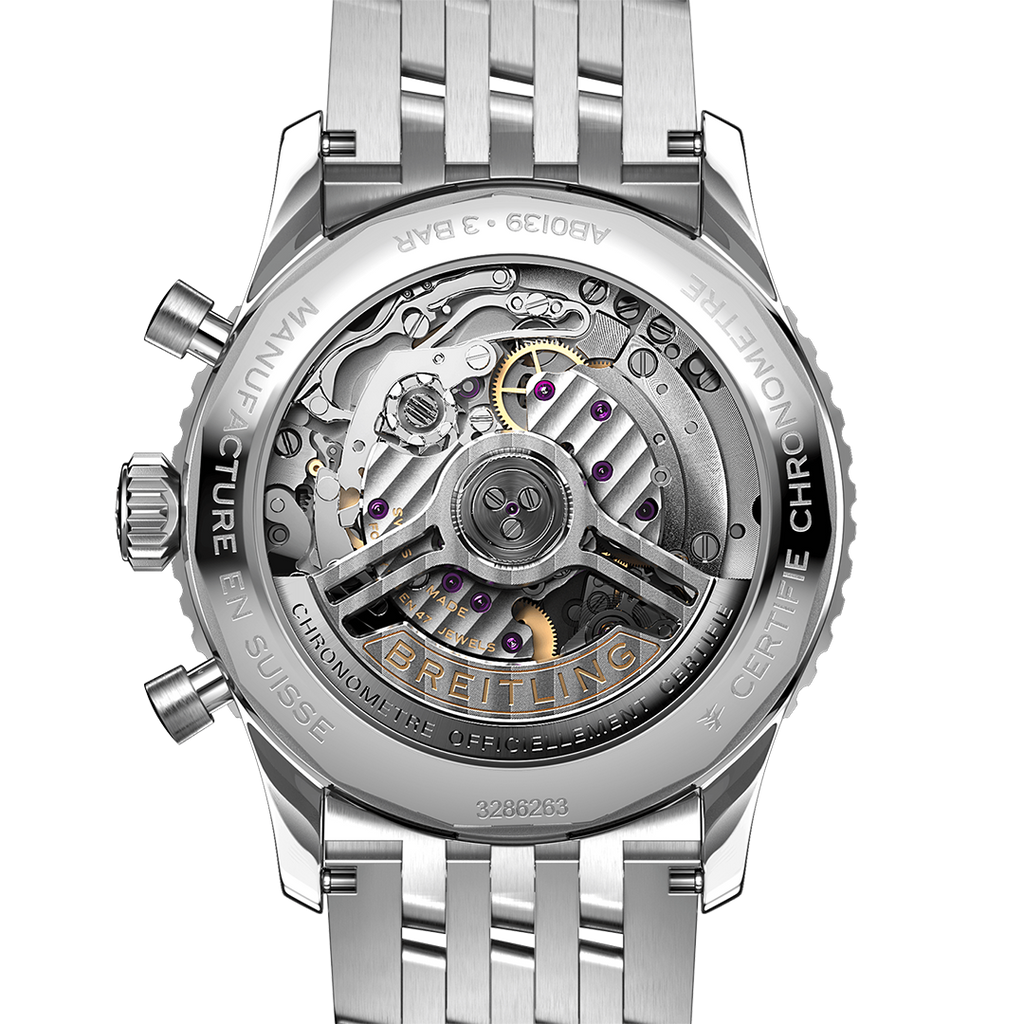 BRT Navitimer B01 Chronograph 41 Watch with Ice Blue Dial