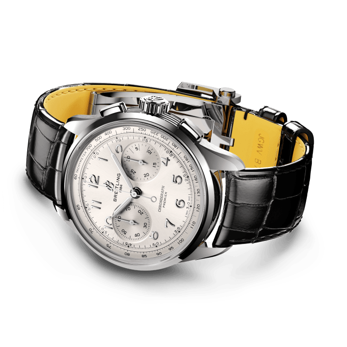 BRT Premier B09 Chronograph 40 Watch with White Dial
