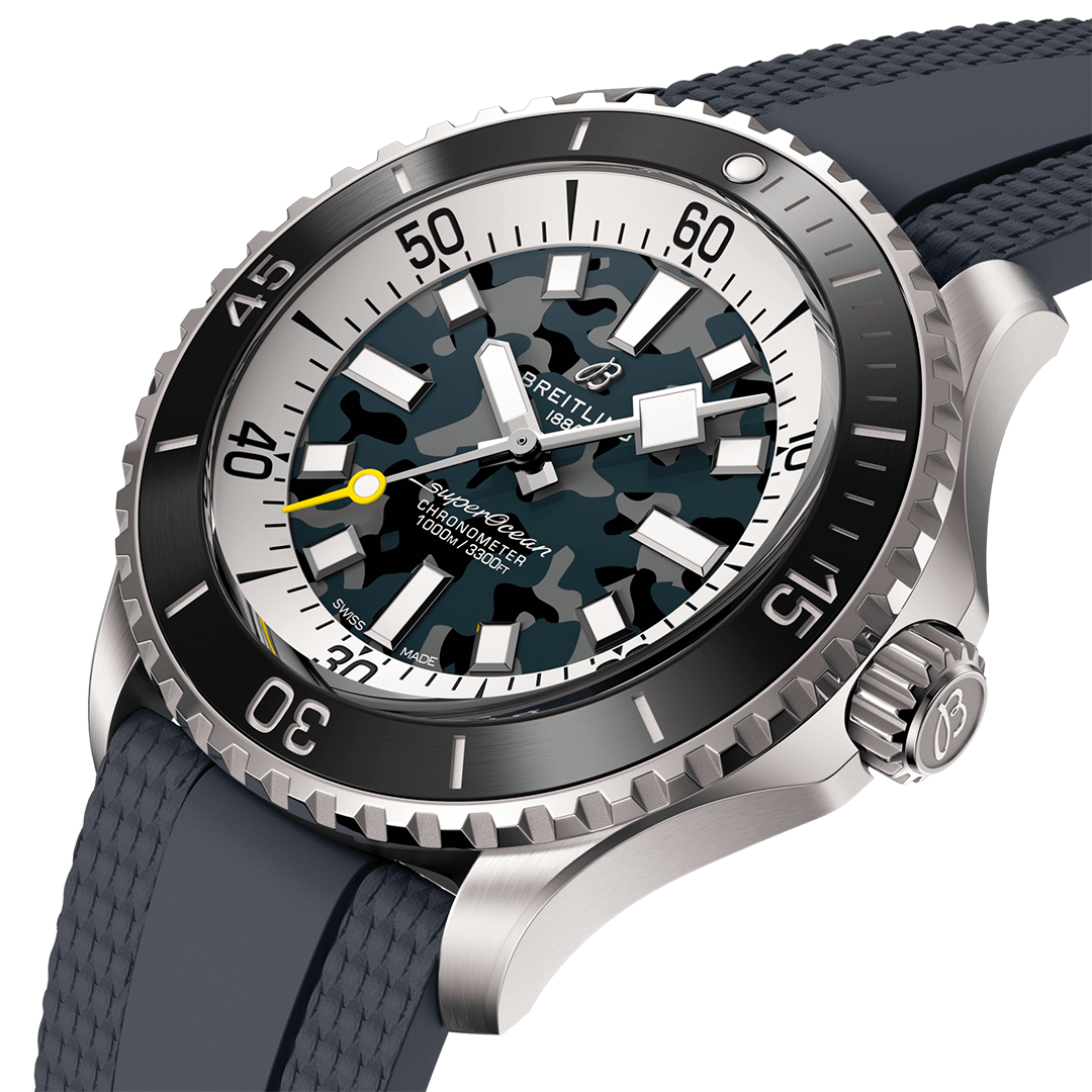 BRT Superocean Automatic 46 Super Diver Watch with Camo Dial
