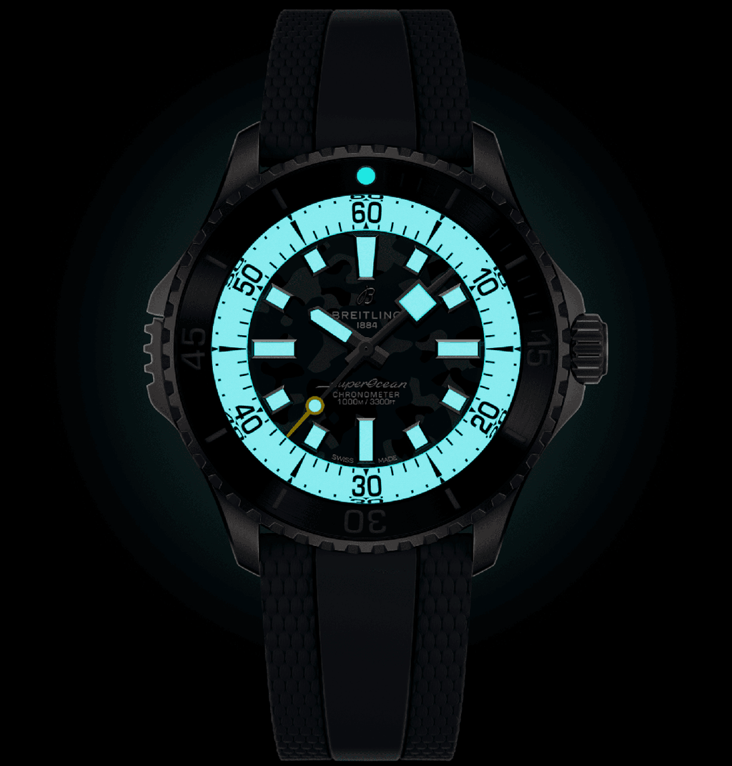 BRT Superocean Automatic 46 Super Diver Watch with Camo Dial