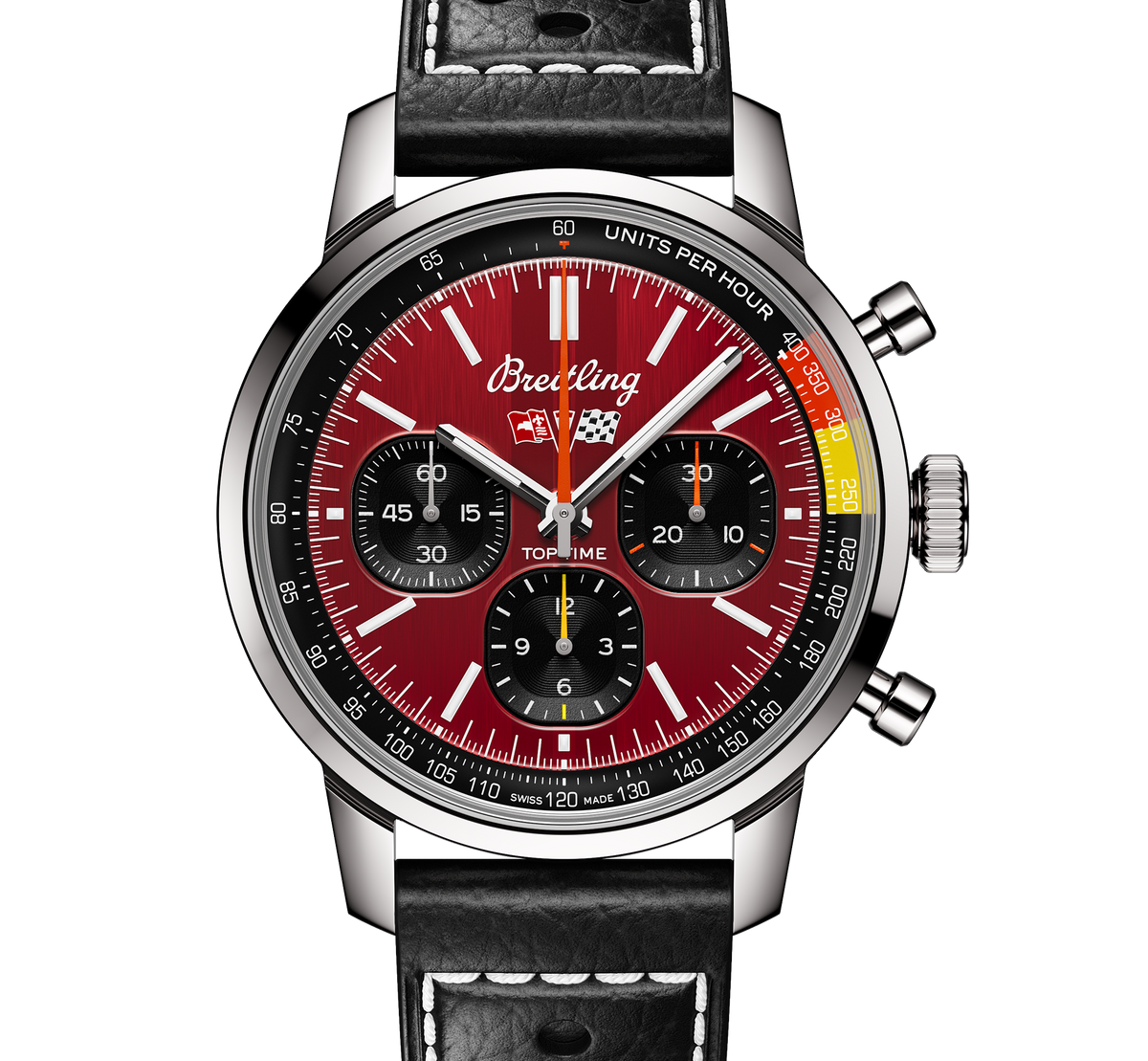 BRT Top Time B01 Chevrolet Corvette 41mm Watch with Red Dial