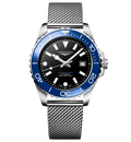 LNGS Hydroconquest 42mm Watch with Black Dial