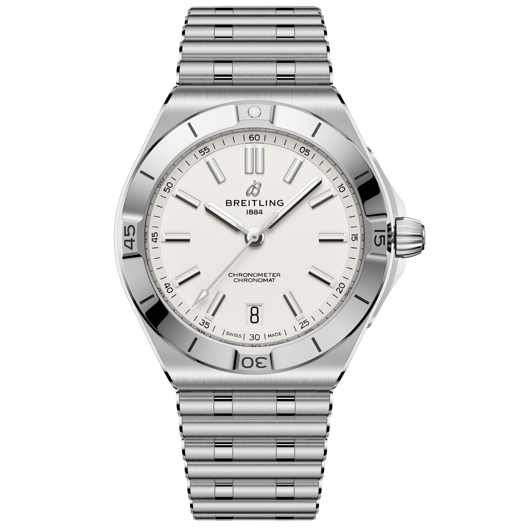 BRT Chronomat B31 Automatic 40 Watch with White Dial