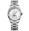 LNGS Master Moonphase 34mm Watch with Mother-of-Pearl Dial