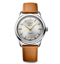 LNGS Conquest Heritage 38mm Watch with Brown Leather Strap