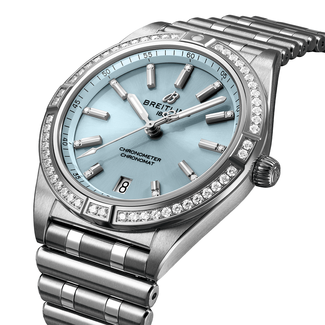 BRT Chronomat Automatic 36 Watch with Stainless Steel & 18K White Gold Bracelet