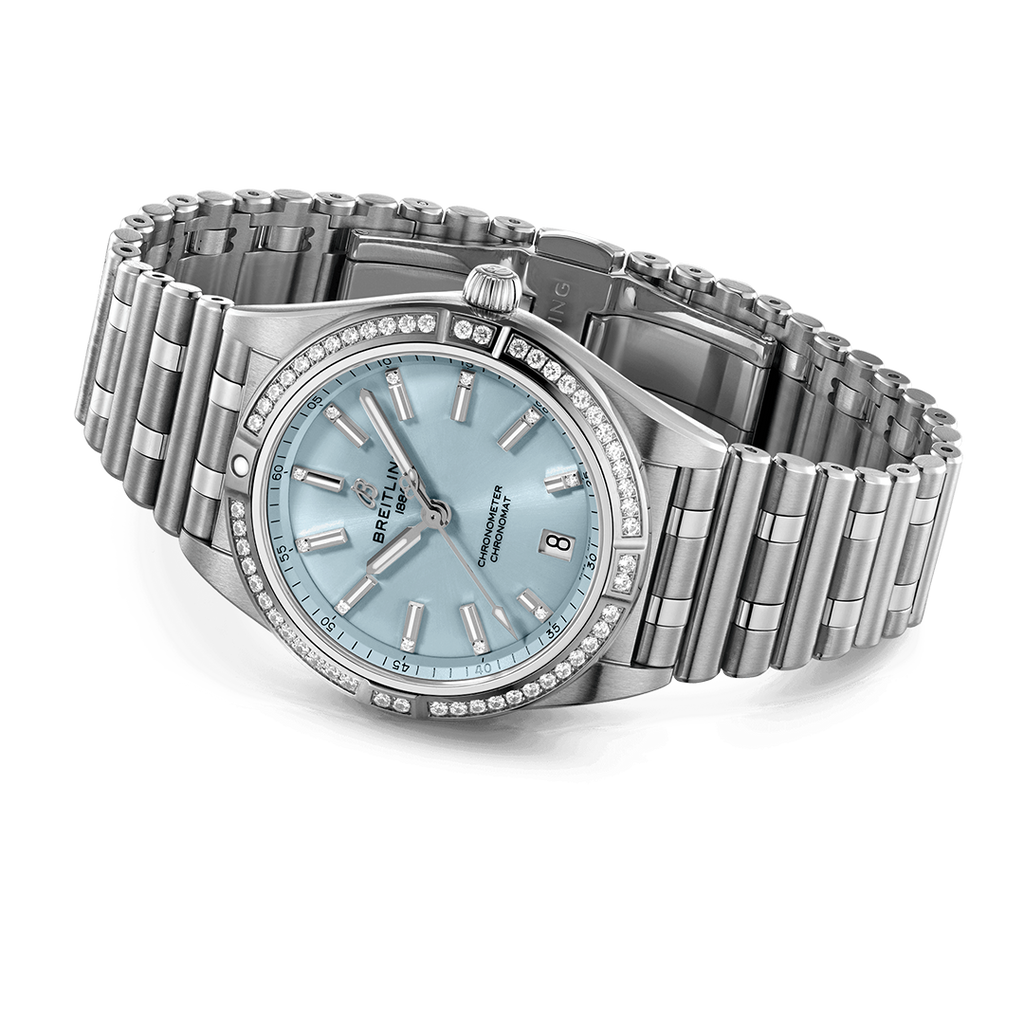 BRT Chronomat Automatic 36 Watch with Stainless Steel & 18K White Gold Bracelet