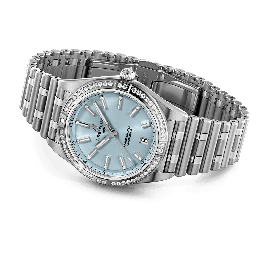 BRT Chronomat Automatic 36 Watch with Stainless Steel & 18K White Gold Bracelet