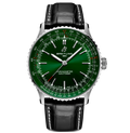 BRT Navitimer Automatic 41 Watch with Black Leather Strap