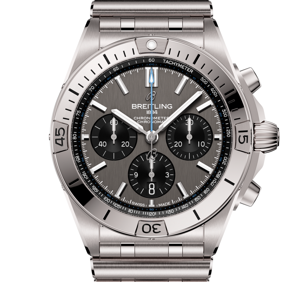 BRT Chronomat B01 42 Watch with Titanium Rouleaux Bracelet
