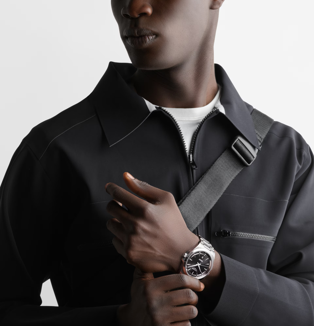 LNGS Conquest 41mm Watch with Black Dial