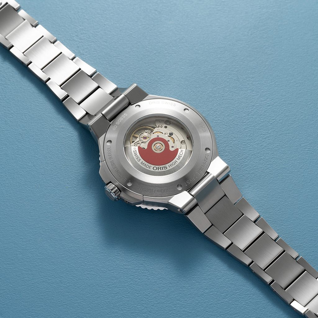 ORS Aquis Date Upcycle Watch with Multicoloured Dial, 43.50mm