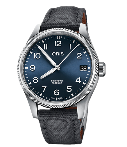 ORS Big Crown ProPilot Big Date Watch with Blue Dial, 41mm