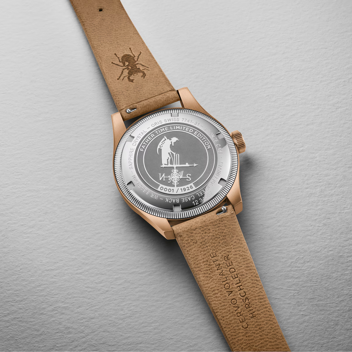 ORS Father Time Limited Edition Watch with White Dial, 40mm