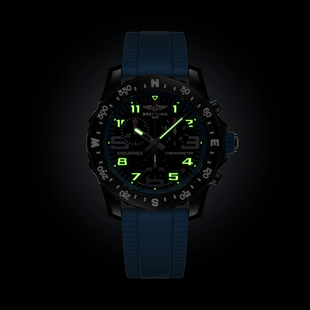 BRT Endurance Pro 44 Watch with Light Blue Strap