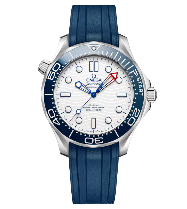 OMG Seamaster Diver 300m, 42mm with White Dial