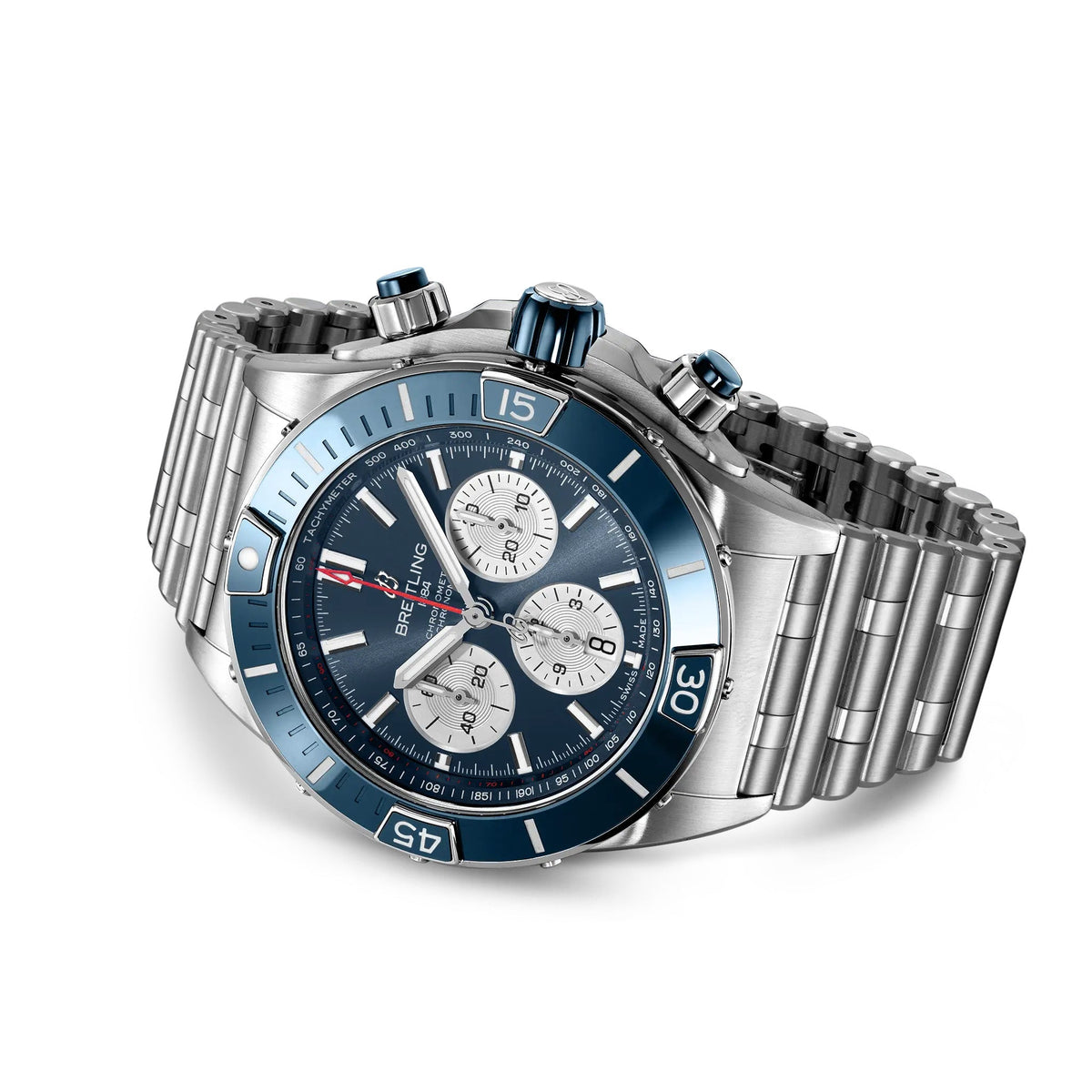 BRT Super Chronomat B01 44 Watch with Blue Dial