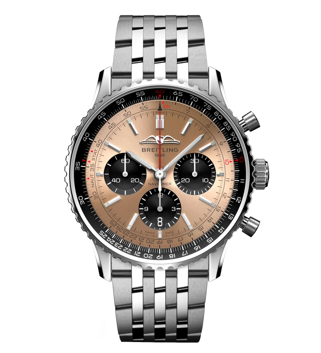 BRT Navitimer B01 Chronograph 43 Watch with Bronze Dial