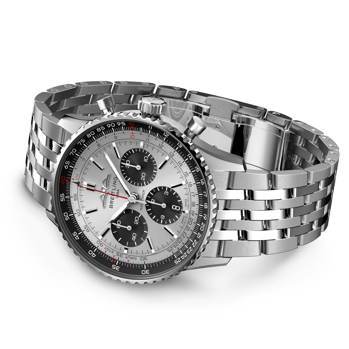 BRT Navitimer B01 Chronograph 43 Watch with Gray Dial