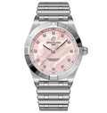 BRT Chronomat 28 Watch with Pink Mother of Pearl Dial