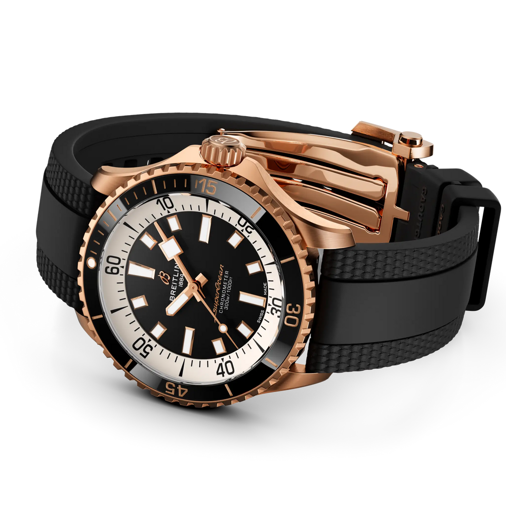 BRT Superocean Automatic 42 Watch with Black Rubber Strap