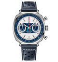 BRT Top Time B01 Racing 38mm Watch with Dark Blue Leather Strap, Limited Edition
