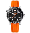 OMG Seamaster Diver 300m, 42mm with Orange Rubber Strap