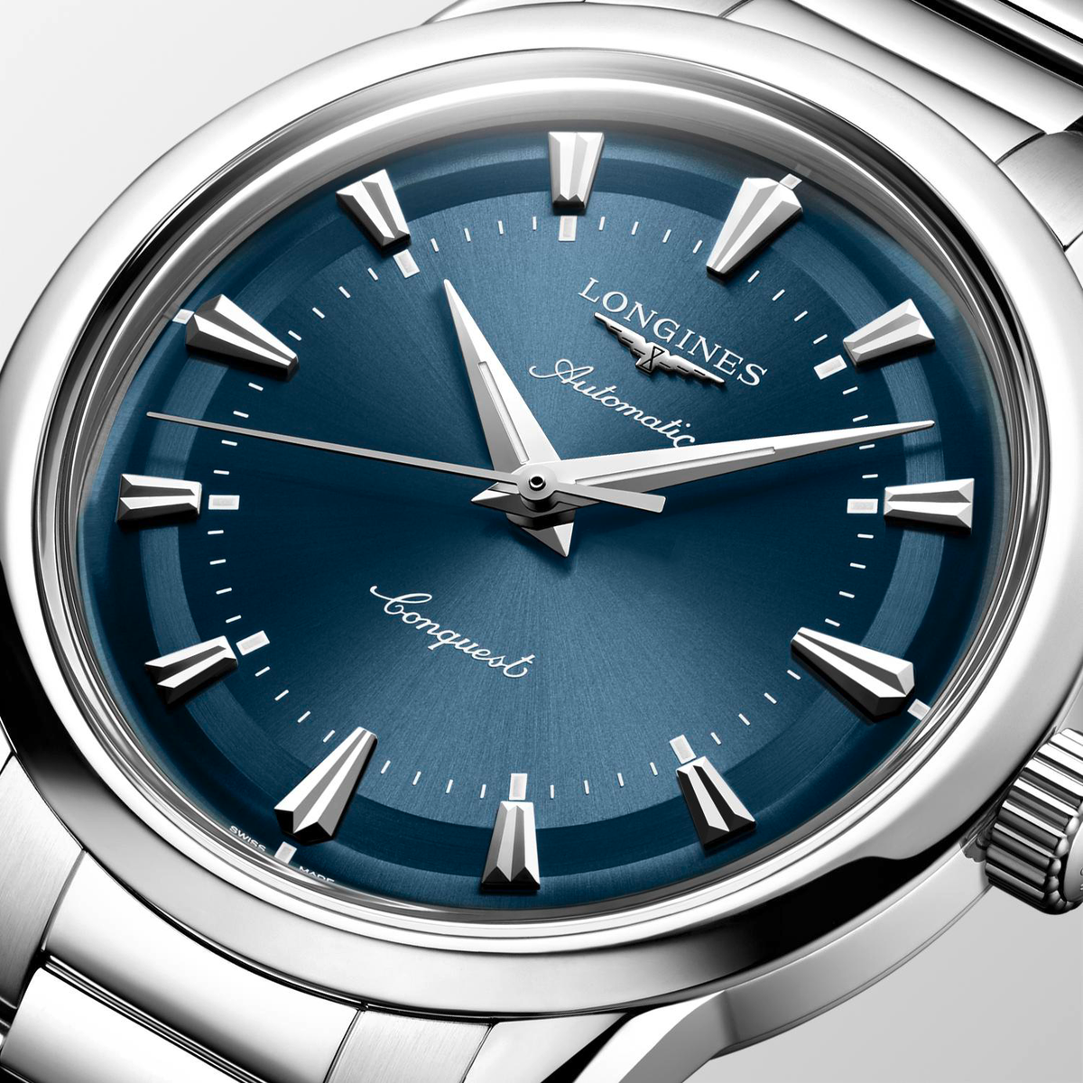 LNGS Conquest Heritage 38mm Watch with Blue Dial