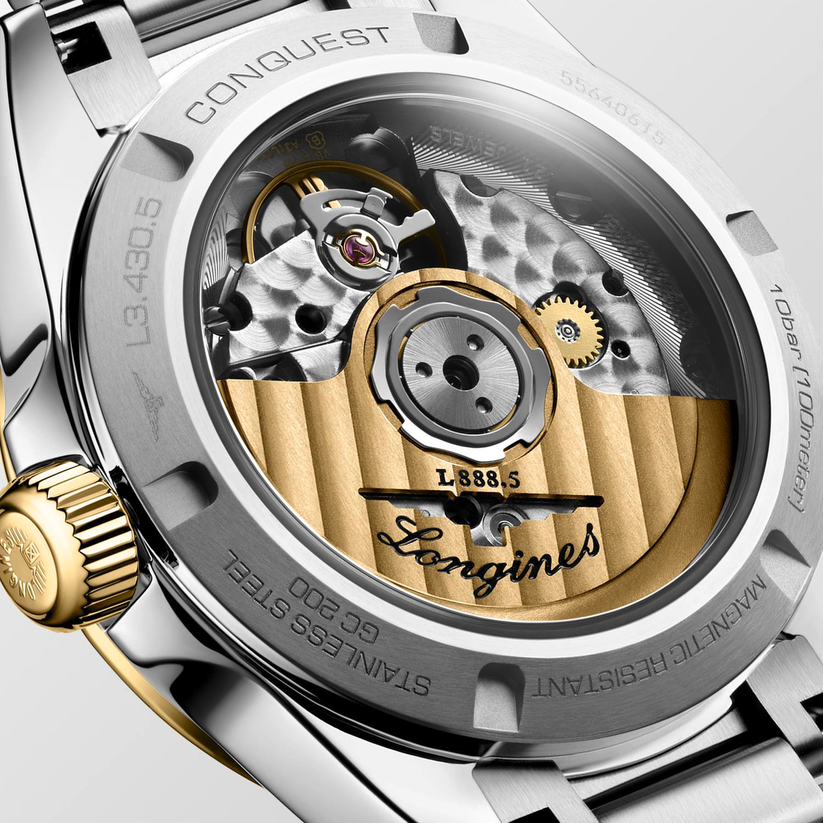 LNGS Conquest 34mm Watch with Silver Dial