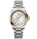 LNGS Conquest 34mm Watch with Silver Dial