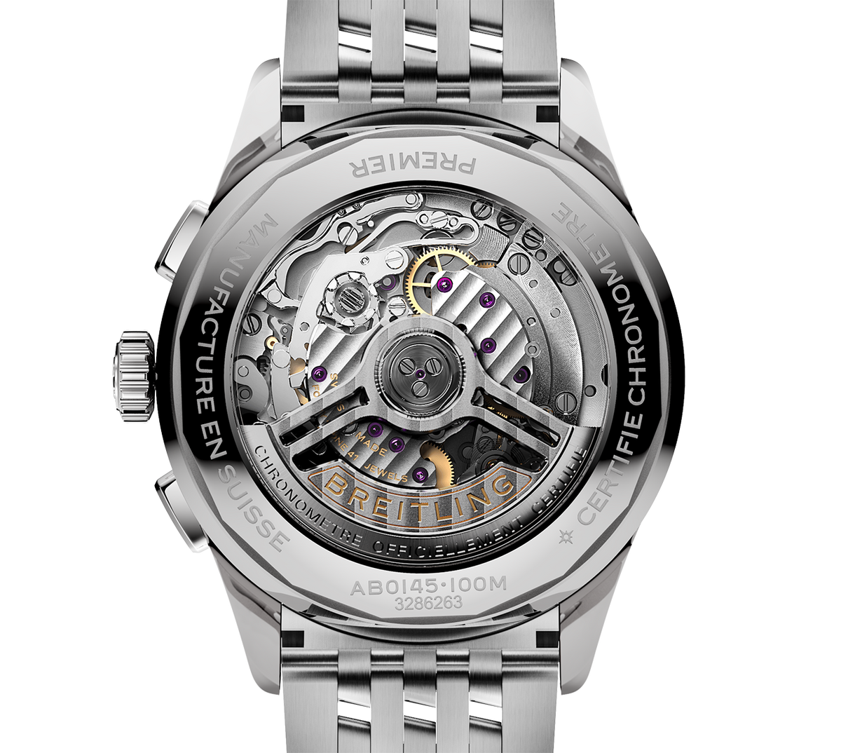 BRT Premier B01 Chronograph 42mm Watch with Green Dial