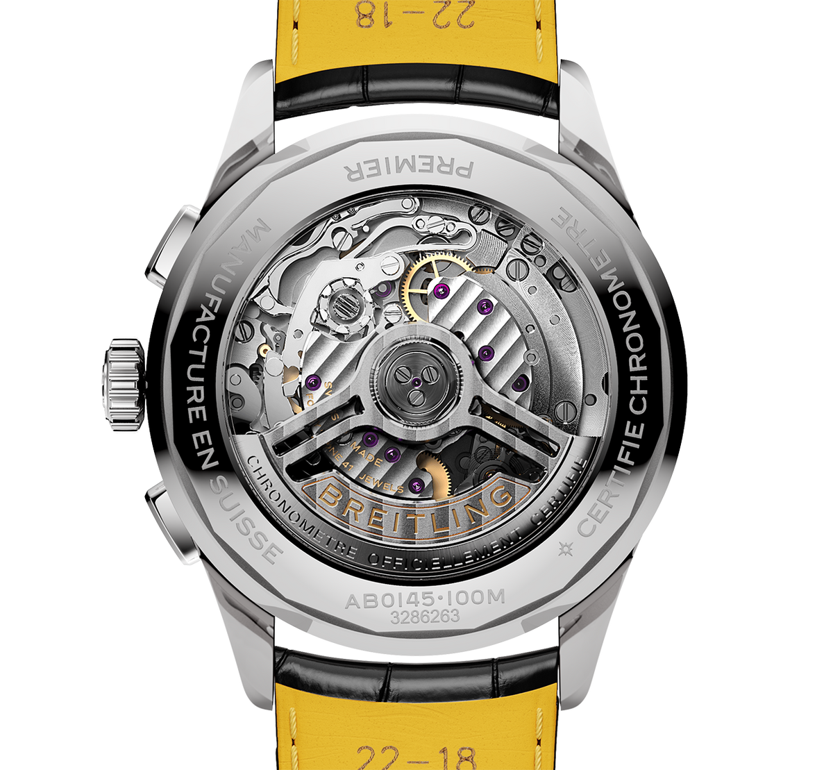 BRT Premier B01 Chronograph 42mm Watch with Black Dial