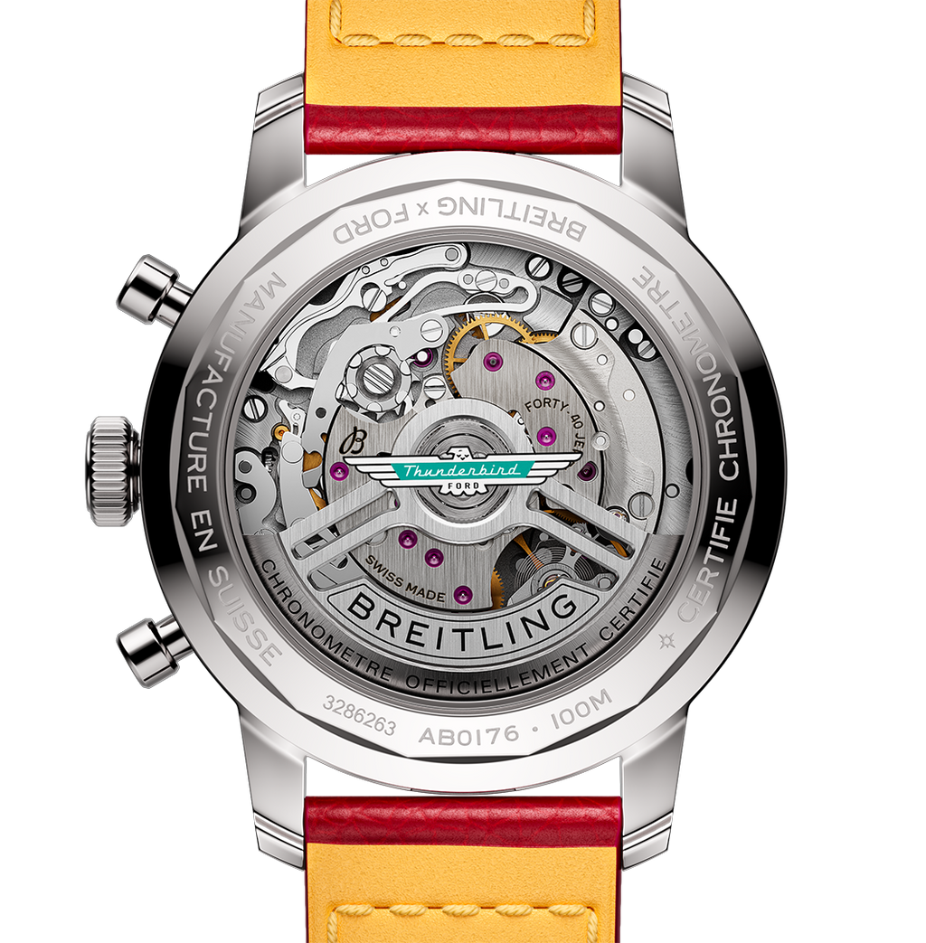 BRT Top Time B01 Ford Thunderbird 41mm Watch with White Dial