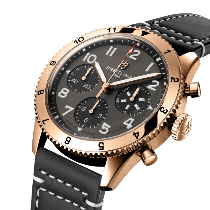 BRT Classic AVI Chronograph 42 P-51 Mustang Watch with Black Dial