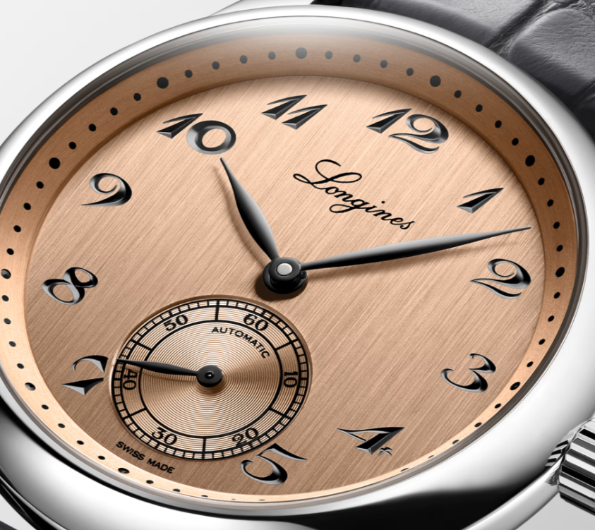 LNGS Master Collection 38.5mm Watch with Salmon Dial