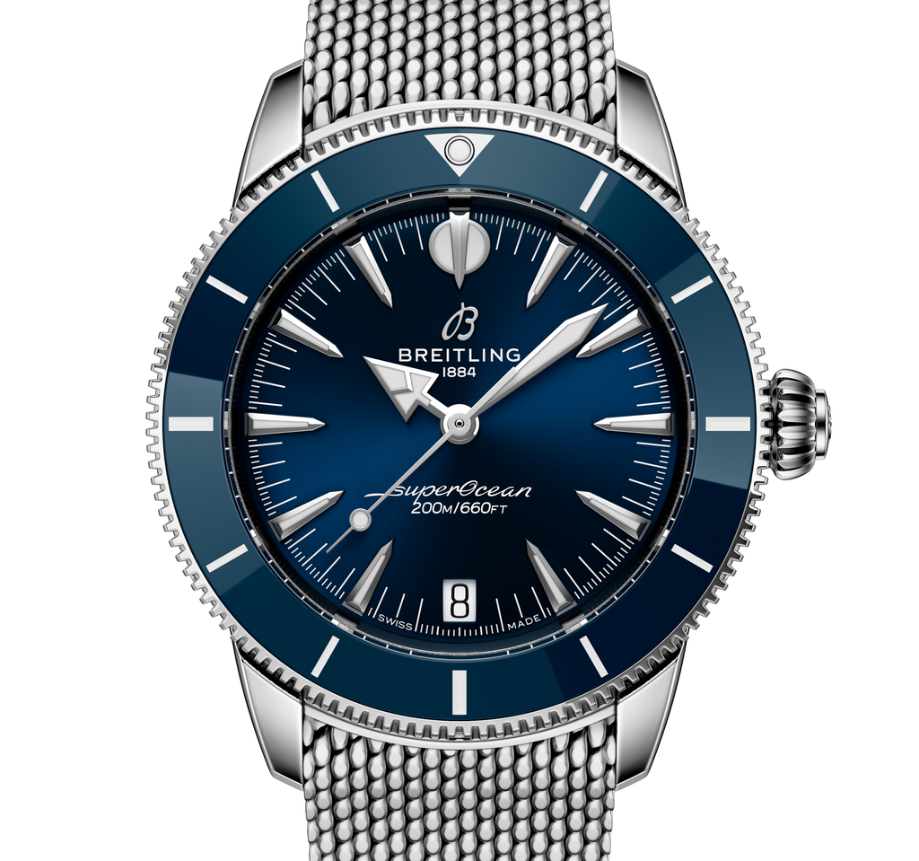 BRT Superocean Heritage Automatic 36 Watch with Blue Dial