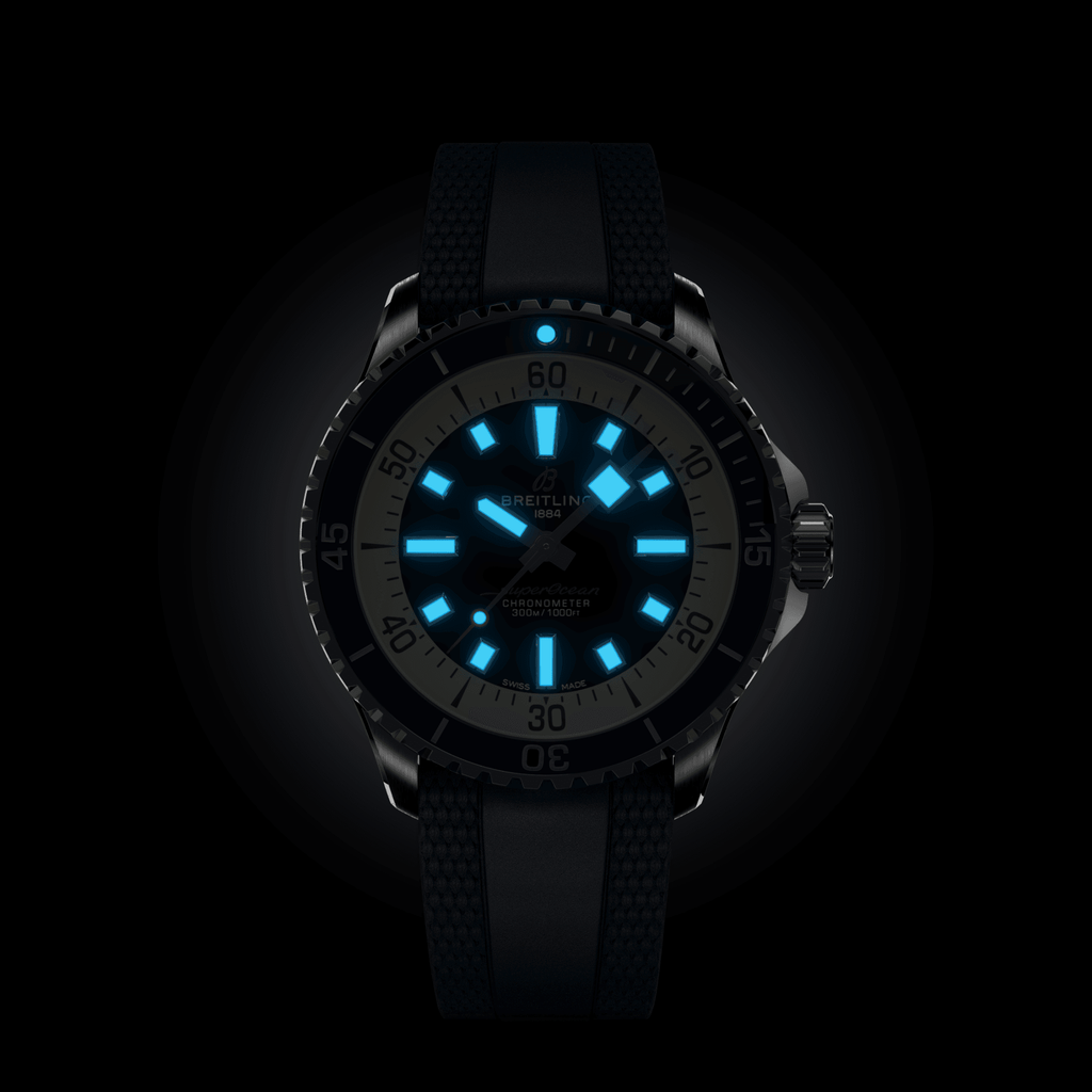 BRT Superocean Blue on Rubber Watch, 42mm