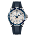 BRT Superocean Silver on Rubber Watch, 42mm