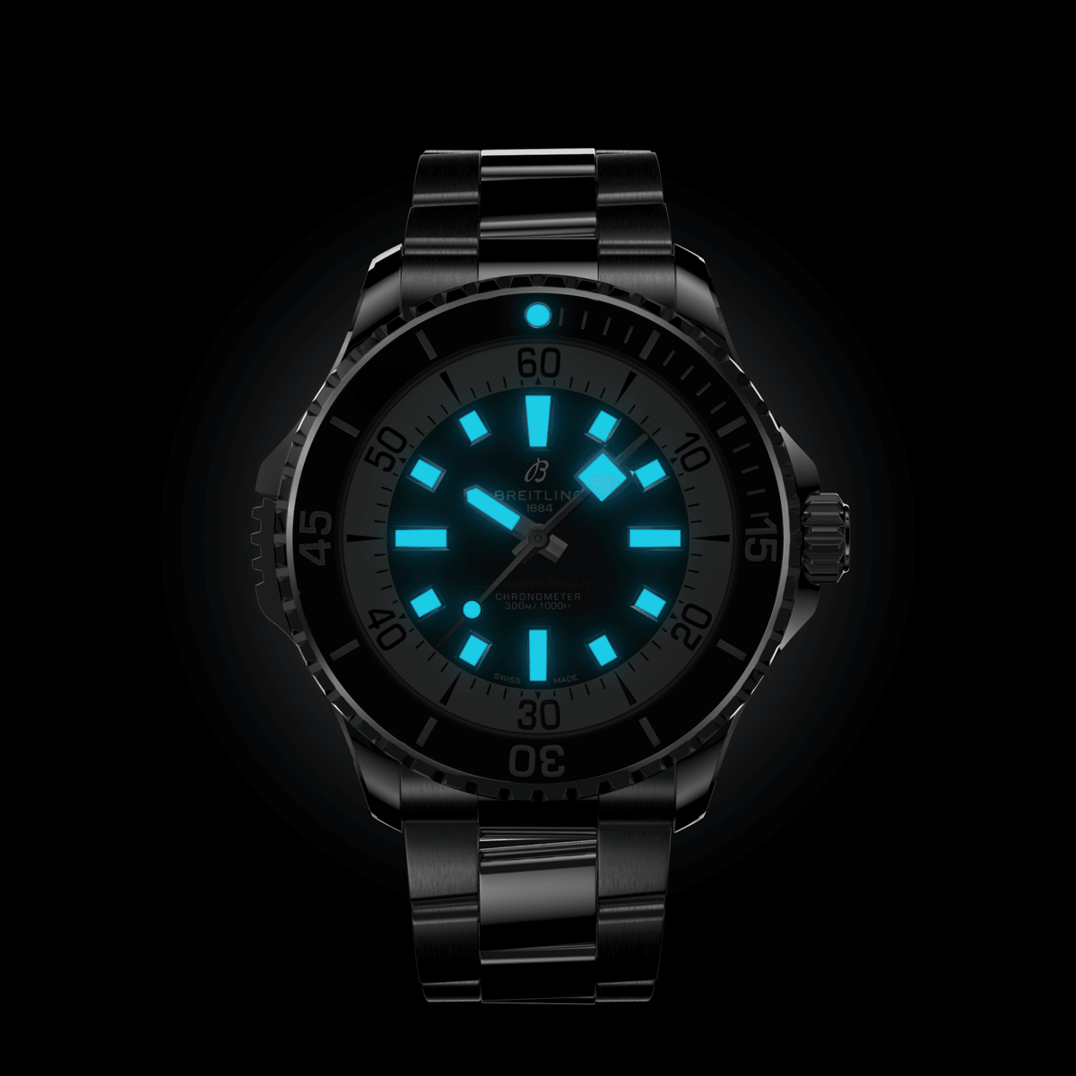 BRT Superocean Blue Watch, 46mm