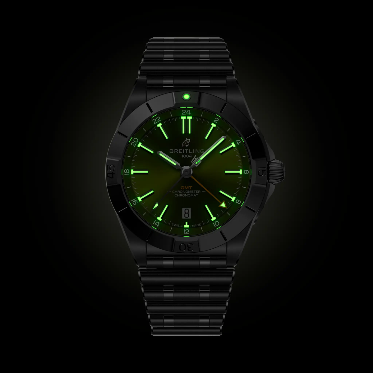 BRT Chronomat Automatic GMT 40 Giannis Antetokounmpo Watch with Stainless Steel Bracelet