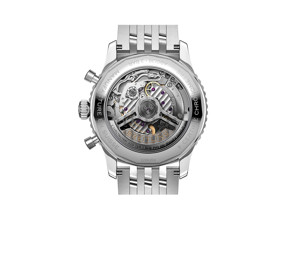 BRT Navitimer B01 Watch with Black Dial, 43mm