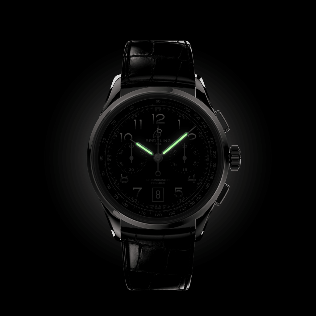 BRT Premier B01 Chronograph 42mm Watch with Black Dial