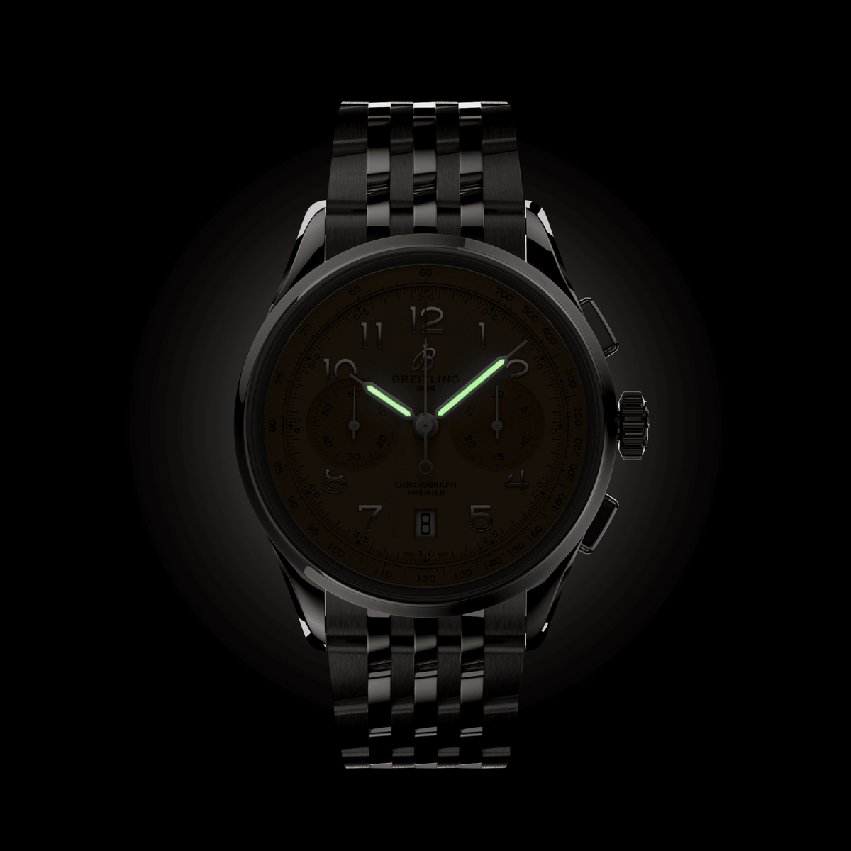 BRT Premier B01 Chronograph 42mm Watch with Copper Dial
