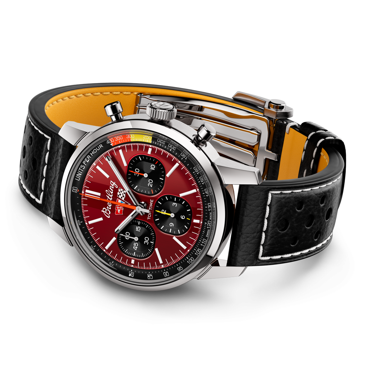 BRT Top Time B01 Chevrolet Corvette 41mm Watch with Red Dial